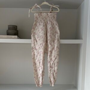 Jamie Kay Cream Jumpsuit with Pink Floral